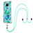 Silicone Candy Rubber Gel Fashionable Pattern Soft Case Cover with Lanyard Strap Y01B for Xiaomi Mi 10i 5G