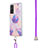 Silicone Candy Rubber Gel Fashionable Pattern Soft Case Cover with Lanyard Strap Y01B for Xiaomi Mi 10T 5G