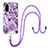 Silicone Candy Rubber Gel Fashionable Pattern Soft Case Cover with Lanyard Strap Y01B for Xiaomi Mi 11i 5G