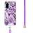 Silicone Candy Rubber Gel Fashionable Pattern Soft Case Cover with Lanyard Strap Y01B for Xiaomi Mi 11X 5G