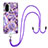 Silicone Candy Rubber Gel Fashionable Pattern Soft Case Cover with Lanyard Strap Y01B for Xiaomi Poco F3 5G