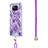 Silicone Candy Rubber Gel Fashionable Pattern Soft Case Cover with Lanyard Strap Y01B for Xiaomi Poco X3 NFC