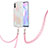 Silicone Candy Rubber Gel Fashionable Pattern Soft Case Cover with Lanyard Strap Y01B for Xiaomi Redmi 9i