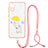 Silicone Candy Rubber Gel Fashionable Pattern Soft Case Cover with Lanyard Strap Y01X for Samsung Galaxy A03 Core