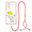 Silicone Candy Rubber Gel Fashionable Pattern Soft Case Cover with Lanyard Strap Y01X for Samsung Galaxy S20 Plus