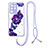 Silicone Candy Rubber Gel Fashionable Pattern Soft Case Cover with Lanyard Strap Y01X for Samsung Galaxy S20 Ultra