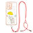 Silicone Candy Rubber Gel Fashionable Pattern Soft Case Cover with Lanyard Strap Y01X for Samsung Galaxy S20 Ultra