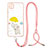 Silicone Candy Rubber Gel Fashionable Pattern Soft Case Cover with Lanyard Strap Y01X for Xiaomi POCO C3