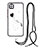 Silicone Candy Rubber Gel Fashionable Pattern Soft Case Cover with Lanyard Strap Y01X for Xiaomi POCO C3