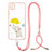 Silicone Candy Rubber Gel Fashionable Pattern Soft Case Cover with Lanyard Strap Y01X for Xiaomi POCO C31