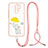 Silicone Candy Rubber Gel Fashionable Pattern Soft Case Cover with Lanyard Strap Y01X for Xiaomi Poco M2