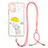 Silicone Candy Rubber Gel Fashionable Pattern Soft Case Cover with Lanyard Strap Y01X for Xiaomi Poco M5S