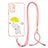 Silicone Candy Rubber Gel Fashionable Pattern Soft Case Cover with Lanyard Strap Y01X for Xiaomi Redmi 9 Power