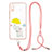 Silicone Candy Rubber Gel Fashionable Pattern Soft Case Cover with Lanyard Strap Y01X for Xiaomi Redmi 9A