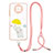 Silicone Candy Rubber Gel Fashionable Pattern Soft Case Cover with Lanyard Strap Y01X for Xiaomi Redmi Note 9T 5G