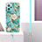 Silicone Candy Rubber Gel Fashionable Pattern Soft Case Cover with Lanyard Strap Y02B for Realme 9 4G