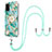 Silicone Candy Rubber Gel Fashionable Pattern Soft Case Cover with Lanyard Strap Y02B for Samsung Galaxy A03s