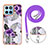 Silicone Candy Rubber Gel Fashionable Pattern Soft Case Cover with Lanyard Strap Y03B for Huawei Honor 70 Lite 5G