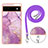 Silicone Candy Rubber Gel Fashionable Pattern Soft Case Cover with Lanyard Strap Y05B for Google Pixel 6a 5G