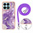 Silicone Candy Rubber Gel Fashionable Pattern Soft Case Cover with Lanyard Strap Y05B for Huawei Honor X8a 4G