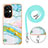 Silicone Candy Rubber Gel Fashionable Pattern Soft Case Cover with Lanyard Strap Y05B for OnePlus Nord CE 3 5G