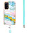 Silicone Candy Rubber Gel Fashionable Pattern Soft Case Cover with Lanyard Strap Y05B for Oppo A93 5G