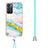 Silicone Candy Rubber Gel Fashionable Pattern Soft Case Cover with Lanyard Strap Y05B for Oppo Reno6 5G