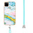 Silicone Candy Rubber Gel Fashionable Pattern Soft Case Cover with Lanyard Strap Y05B for Realme C21Y