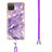 Silicone Candy Rubber Gel Fashionable Pattern Soft Case Cover with Lanyard Strap Y05B for Samsung Galaxy A12 5G