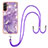 Silicone Candy Rubber Gel Fashionable Pattern Soft Case Cover with Lanyard Strap Y05B for Samsung Galaxy A13 5G