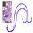 Silicone Candy Rubber Gel Fashionable Pattern Soft Case Cover with Lanyard Strap Y05B for Samsung Galaxy A21s