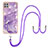 Silicone Candy Rubber Gel Fashionable Pattern Soft Case Cover with Lanyard Strap Y05B for Samsung Galaxy A22s 5G