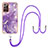 Silicone Candy Rubber Gel Fashionable Pattern Soft Case Cover with Lanyard Strap Y05B for Samsung Galaxy Note 20 Ultra 5G