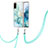 Silicone Candy Rubber Gel Fashionable Pattern Soft Case Cover with Lanyard Strap Y05B for Samsung Galaxy S20 5G