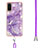 Silicone Candy Rubber Gel Fashionable Pattern Soft Case Cover with Lanyard Strap Y05B for Samsung Galaxy S20 5G