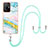 Silicone Candy Rubber Gel Fashionable Pattern Soft Case Cover with Lanyard Strap Y05B for Xiaomi Mi 11T 5G