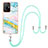 Silicone Candy Rubber Gel Fashionable Pattern Soft Case Cover with Lanyard Strap Y05B for Xiaomi Mi 11T Pro 5G