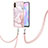 Silicone Candy Rubber Gel Fashionable Pattern Soft Case Cover with Lanyard Strap Y05B for Xiaomi Redmi 9A