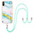 Silicone Candy Rubber Gel Fashionable Pattern Soft Case Cover with Lanyard Strap Y05B for Xiaomi Redmi 9A