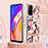 Silicone Candy Rubber Gel Fashionable Pattern Soft Case Cover with Lanyard Strap Y06B for Oppo A94 5G