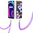 Silicone Candy Rubber Gel Fashionable Pattern Soft Case Cover with Lanyard Strap Y06B for Realme C21Y