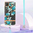 Silicone Candy Rubber Gel Fashionable Pattern Soft Case Cover with Lanyard Strap Y06B for Realme C25Y