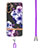 Silicone Candy Rubber Gel Fashionable Pattern Soft Case Cover with Lanyard Strap Y06B for Samsung Galaxy A04s