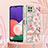 Silicone Candy Rubber Gel Fashionable Pattern Soft Case Cover with Lanyard Strap Y06B for Samsung Galaxy F42 5G