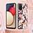 Silicone Candy Rubber Gel Fashionable Pattern Soft Case Cover with Lanyard Strap Y06B for Samsung Galaxy M02s