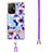 Silicone Candy Rubber Gel Fashionable Pattern Soft Case Cover with Lanyard Strap Y06B for Xiaomi Mi 11T 5G