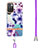 Silicone Candy Rubber Gel Fashionable Pattern Soft Case Cover with Lanyard Strap Y06B for Xiaomi Redmi 10 (2022)