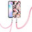 Silicone Candy Rubber Gel Fashionable Pattern Soft Case Cover with Lanyard Strap Y06B for Xiaomi Redmi 9A