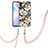 Silicone Candy Rubber Gel Fashionable Pattern Soft Case Cover with Lanyard Strap Y06B for Xiaomi Redmi 9AT