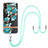 Silicone Candy Rubber Gel Fashionable Pattern Soft Case Cover with Lanyard Strap Y06B for Xiaomi Redmi 9AT